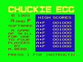 Screenshot of Chuckie Egg