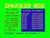 Screenshot of Chuckie Egg