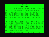 Screenshot of Golf