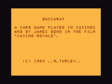 Screenshot of Baccarat