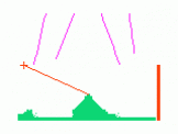 Screenshot of Missile Command