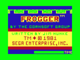 Screenshot of Frogger