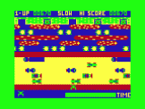 Screenshot of Frogger