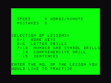 Screenshot of Touch Typing Tutor