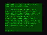 Screenshot of Castle Blackstar